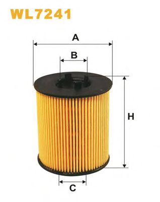WIX FILTERS wl7241 -  Фильтр масляный двигателя